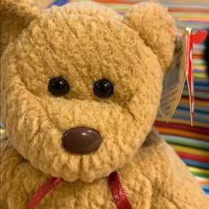 🐻Rare Curly beanie bear